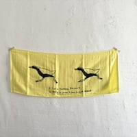 ヤンバルクイナフェイスタオル レモンイエロー色