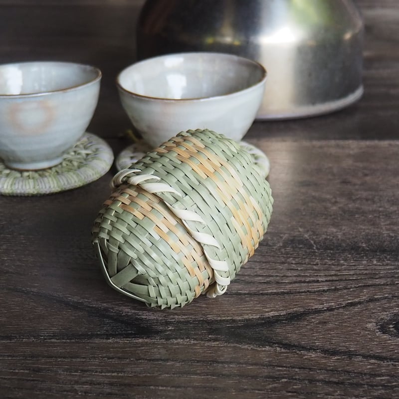 竹製 茶袋（ちゃんぶくろ）｜手編みの伝統茶道具 | 民家園オンライン