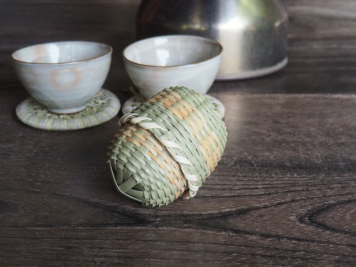 JPさま専用竹茶袋2点セット送料込み 竹製 茶袋（ちゃんぶくろ）｜手編みの伝統茶道具 | 民家園オンライン