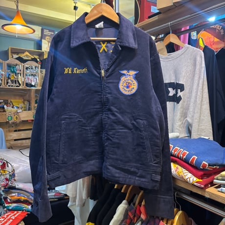 ビンテージ FFAジャケット　 ビンテージ　サイズ36 70S Vintage FFA Farmers Jacket Size 36 Navy TALON Zip NEW