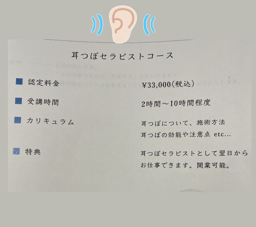 2資格/耳つぼダイエットインストラクター&耳つぼ認定講師 2資格/耳つぼダイエットインストラクター&耳つぼ認定講師