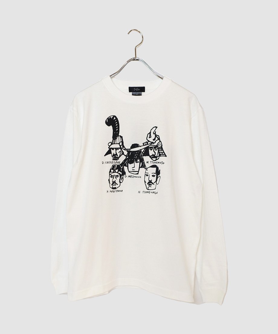 チームBUSHO ロングスリーブTシャツ ホワイト | tutee チームBUSHO ロングスリーブTシャツ ホワイト | tutee