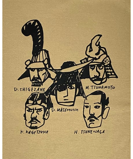チームBUSHO Tシャツ　ダークベージュ