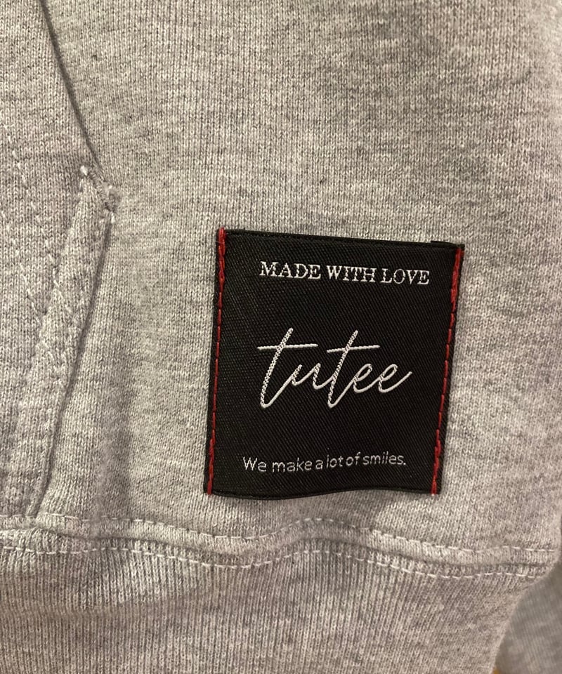 チームBUSHO ヘビーウエイトジップパーカー グレー | tutee