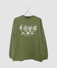 Jozenji通り　ロングスリーブTシャツ　オリーブ