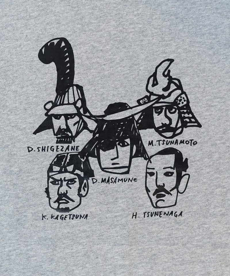 チームBUSHO ヘビーウエイトジップパーカー グレー | tutee