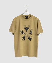 すずめ踊り Tシャツ　ダークベージュ
