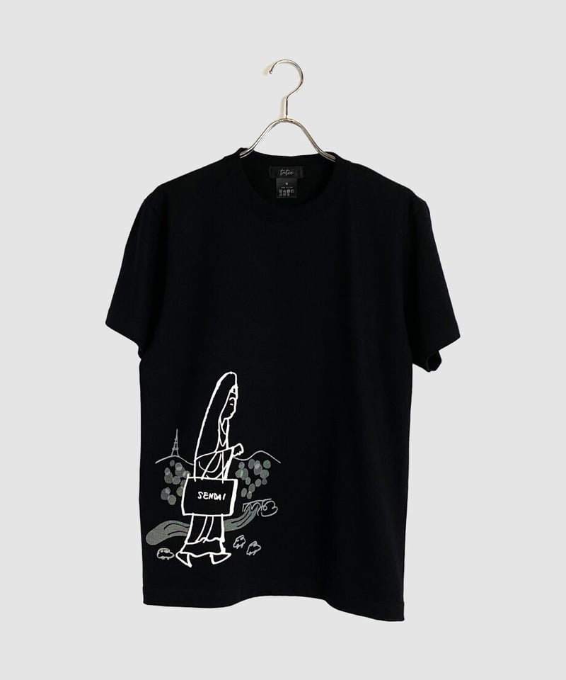 大観音ショッピング Tシャツ ブラック | tutee