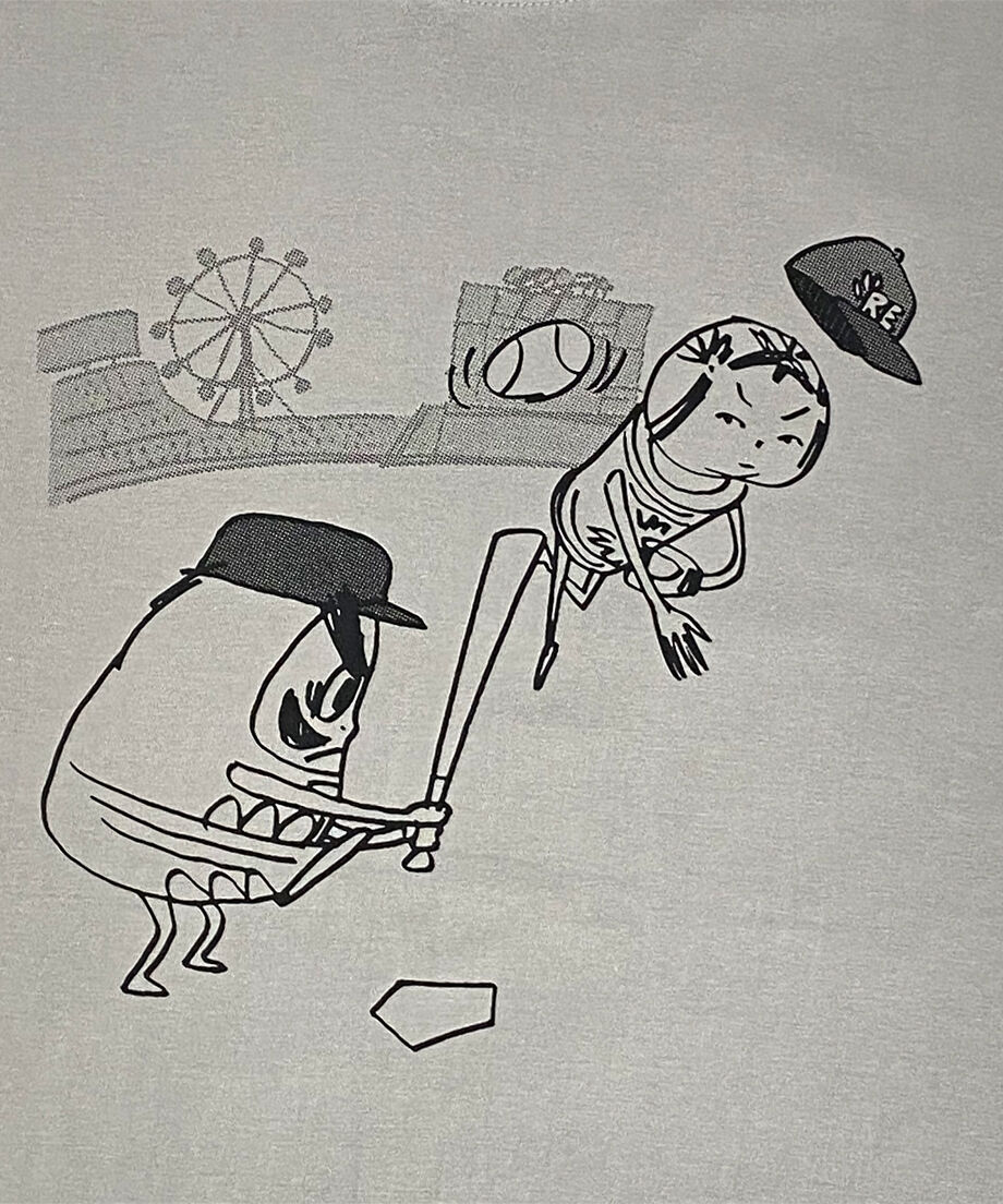 プレイボール Tシャツ ライトグレー | tutee