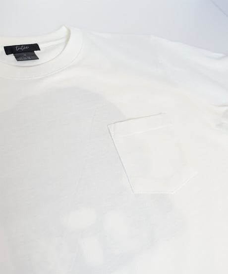 花火大会 ポケットTシャツ ホワイト