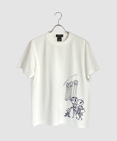 ファミリー七夕 Tシャツ 　ホワイト