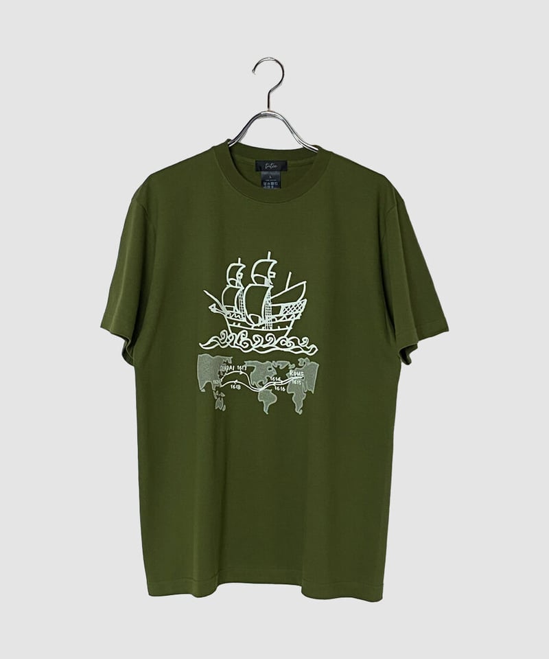 サン・ファン・バウティスタ号 Tシャツ カーキ | tutee