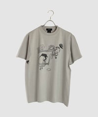 プレイボール Tシャツ　ライトグレー