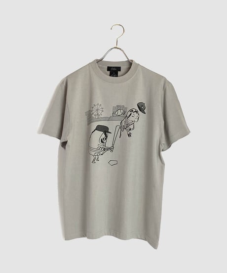 プレイボール Tシャツ　ライトグレー