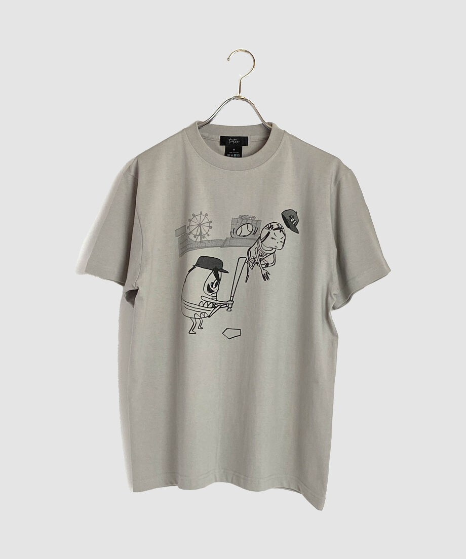 プレイボール Tシャツ ライトグレー | tutee