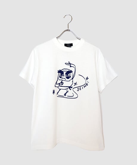 スケートだるま Tシャツ 　ホワイト