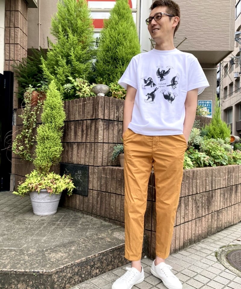 すずめ踊り Tシャツ ホワイト | tutee