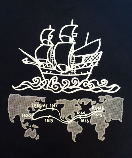 サン・ファン・バウティスタ号 Tシャツ　ネイビー