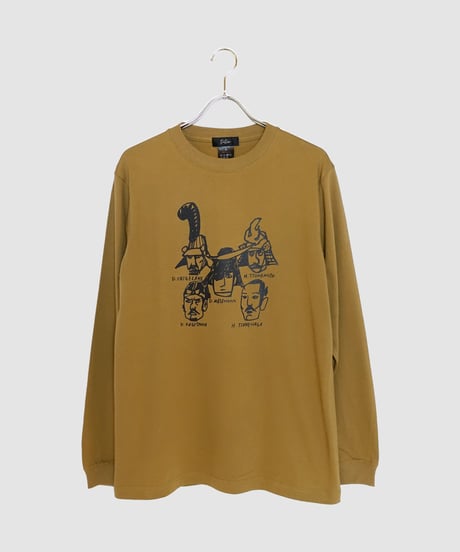 チームBUSHO　ロングスリーブTシャツ　ブラウン