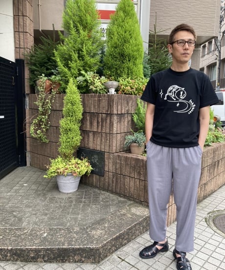 スケートこけし Tシャツ　ブラック