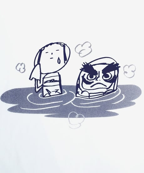 温泉Tシャツ　ホワイト