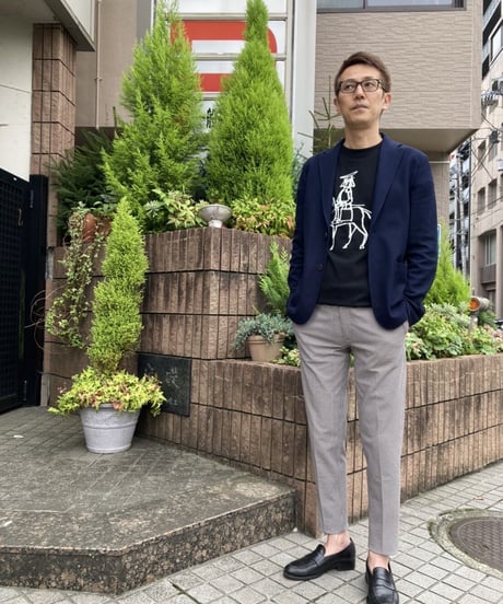 政宗騎馬像 Tシャツ　ブラック