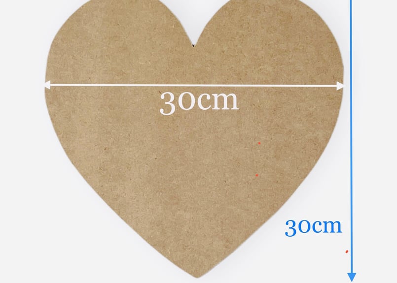 波のボード】受注制作/ハート型のボード/文字入れ可能/バレンタイン