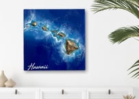 レジンアート【波のキャンバス】ご予約受注制作 A2パネル3連 海アート