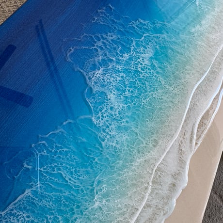 レジンアート オーシャンアート 沖縄 海 レジン インテリア 水紋 アートパネル 沖縄の海を再現したオーシャンレジンアート専門店オープン！ - SAYMEの