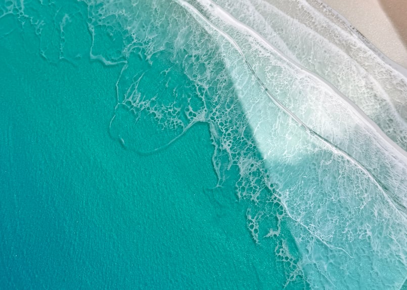 ☆受注制作 レジンアート【波のキャンバス】 ワイドパネル 約幅120 高