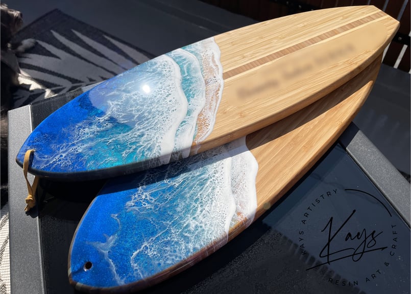 波のボード】受注制作/サーフボード 23” (58.5cm) | Resin Art 波のボード】受注制作/サーフボード 23” (58.5cm) | Resin Art