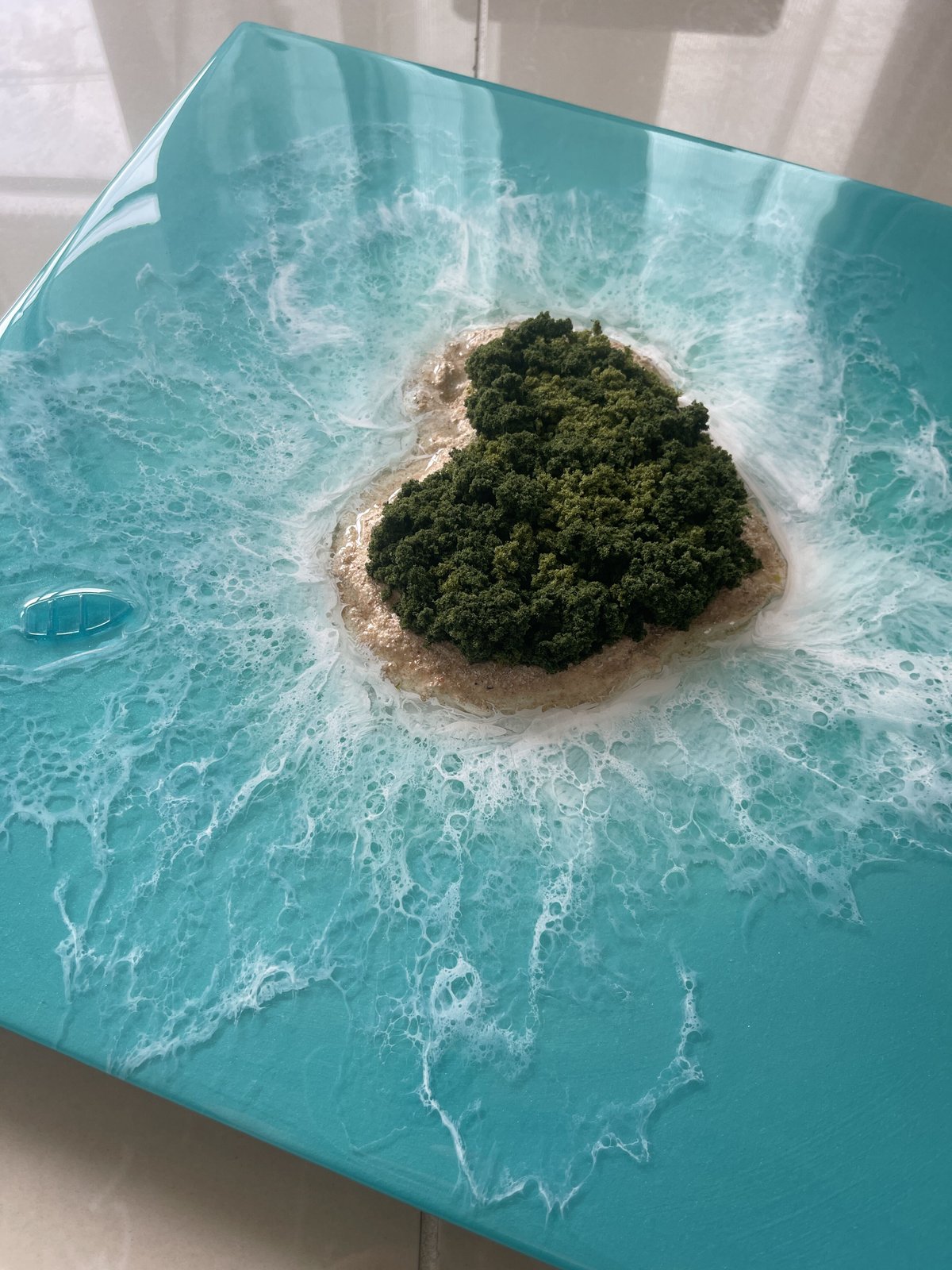 海、島の3d アート作品。 海、島の3d アート作品。