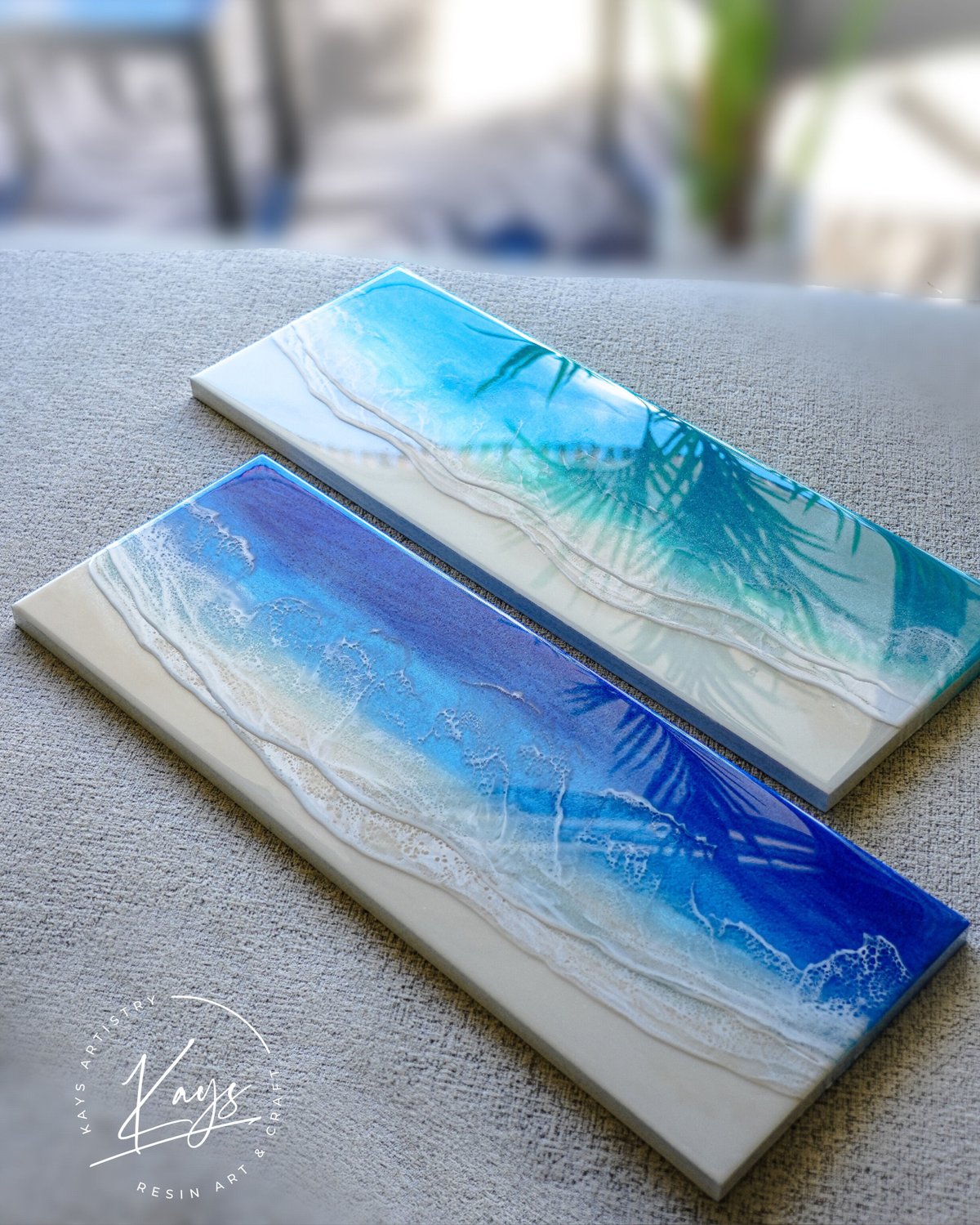 レジンアート blue ocean 海アート オーシャンアート ☆現品 レジン