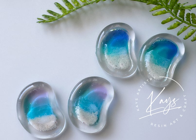 海の煌き 箸置き 2個セット | Resin Art Shop Kays Artistry