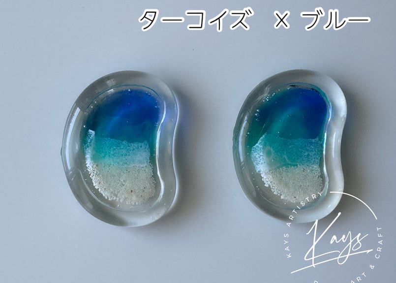 海の煌き 箸置き 2個セット | Resin Art Shop Kays Artistry