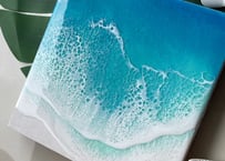 レジンアート【波のキャンバス】受注制作 | Resin Art Shop Kays Artistry