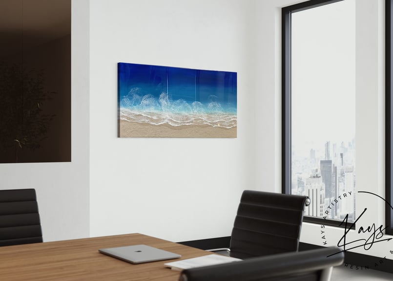 レジンアート【波のキャンバス】カスタムオーダー | Resin Art Shop