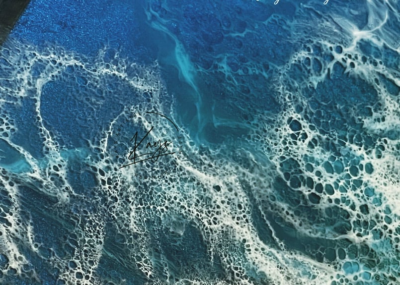 BIGサイズパネル No.177  オーシャンパネル　レジンアート　海アート BIGサイズパネル No.177 オーシャンパネルレジンアート海アート