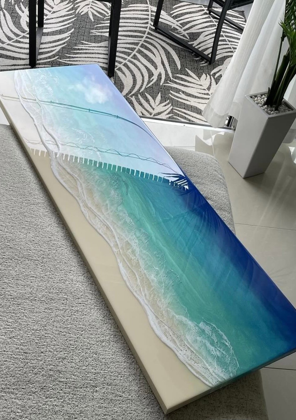 K様 受注制作 琉球松オーシャンアート/Home Decor | Resin Art K様 受注制作 琉球松オーシャンアート/Home Decor | Resin Art