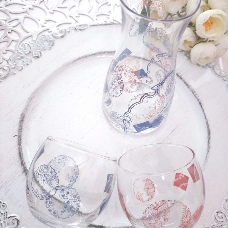 ガラス用 花雪輪転写紙 紺 | HARU-RU STORE