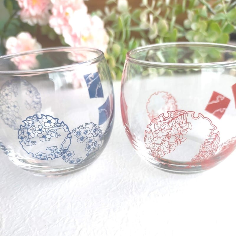 ガラス用 花雪輪転写紙 紺 | HARU-RU STORE