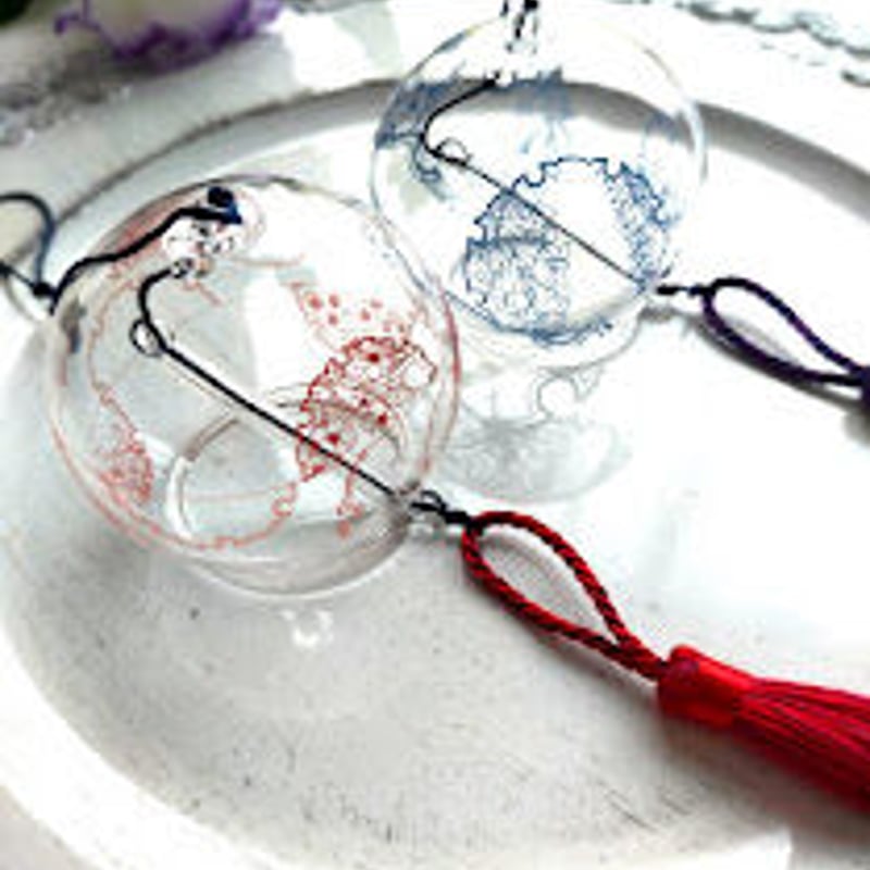 ガラス用 花雪輪転写紙 紺 | HARU-RU STORE