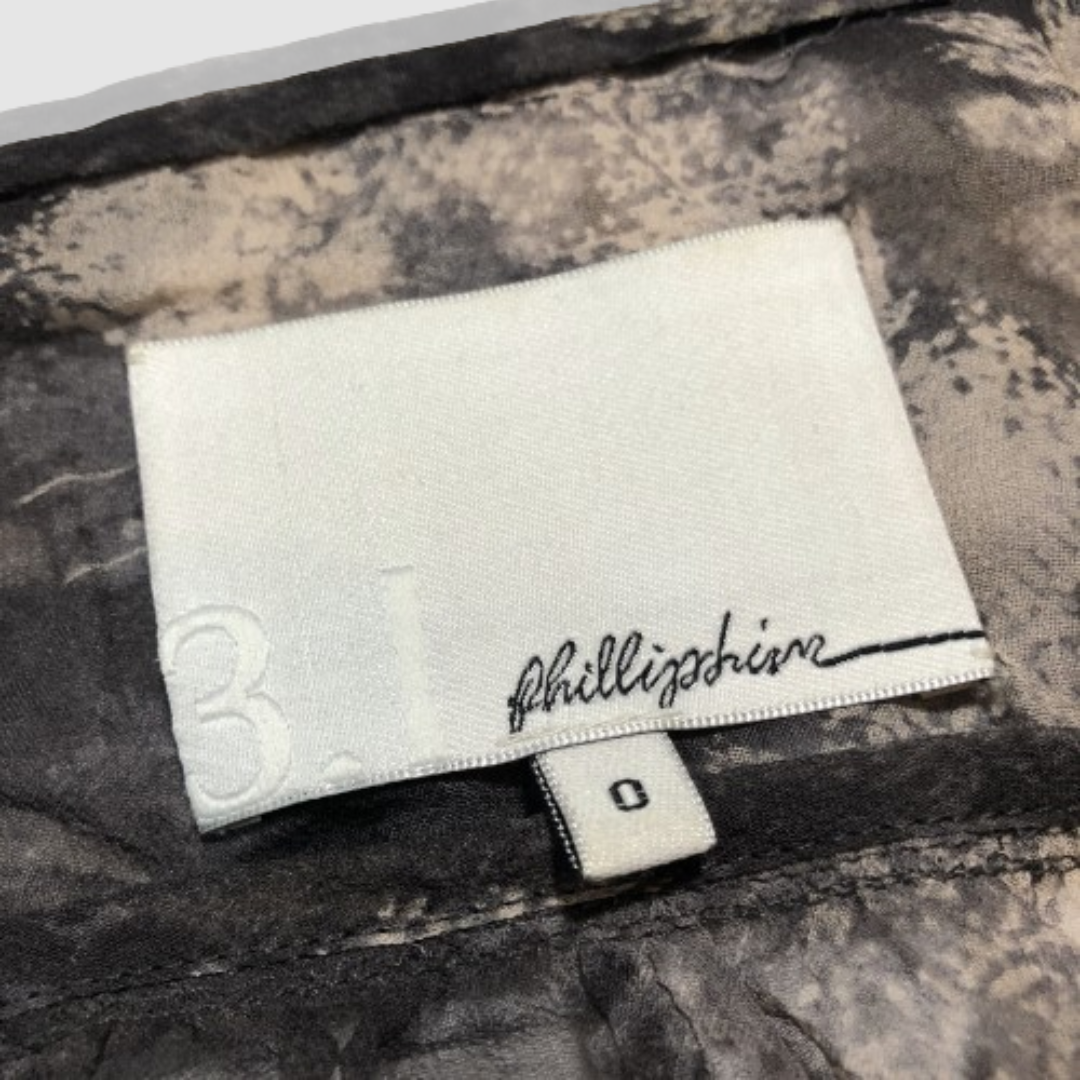 【美品】3.1フィリップリム-3.1 phillip limシルクシアーブラウス 3.1フィリップリム - 3.1 phillip lim - シルクシアーブラウス