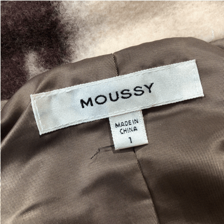 マウジー-moussy-バルカラーパフスリーブコート