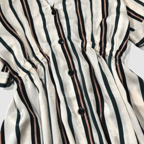 ザラ - ZARA - ロングフレアストライプワンピース