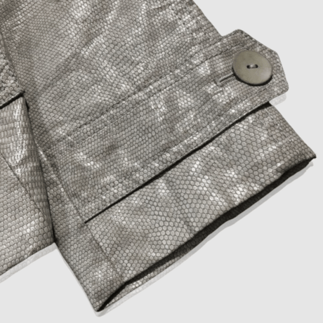 3.1 フィリップリム - 3.1 phillip lim - ノーカラー パイソン フェイクレザージャケット