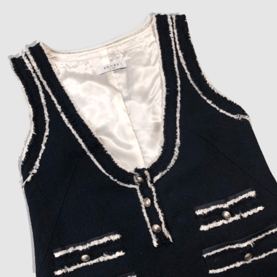 【美品】アドーア-ADORE-ツイードフリンジジャンパースカート 美品】アドーア-ADORE-ツイードフリンジジャンパースカート 【公式通販】