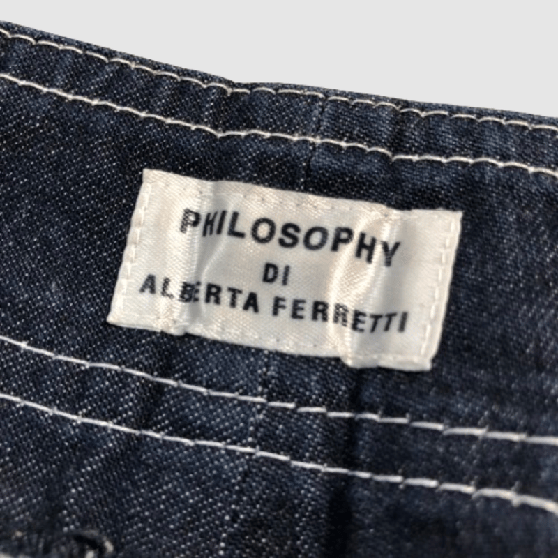 フィロソフィーアルベルタフェレッティー クロップドレザージャケット