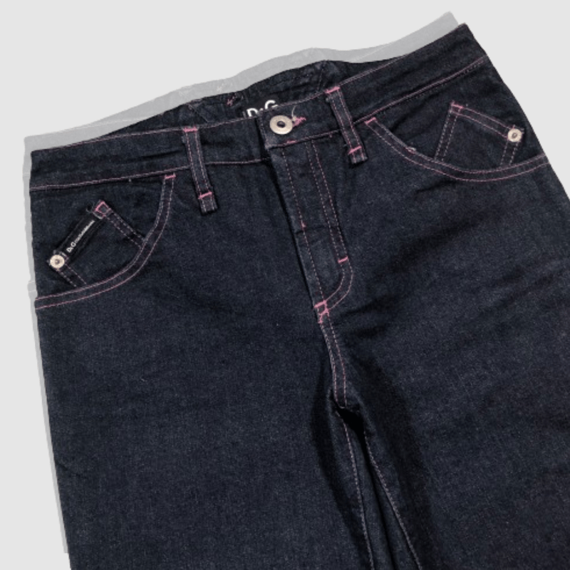 ドルチェ&ガッバーナ - D&G - ウエストレザーデニムパンツ | MoDeNeW