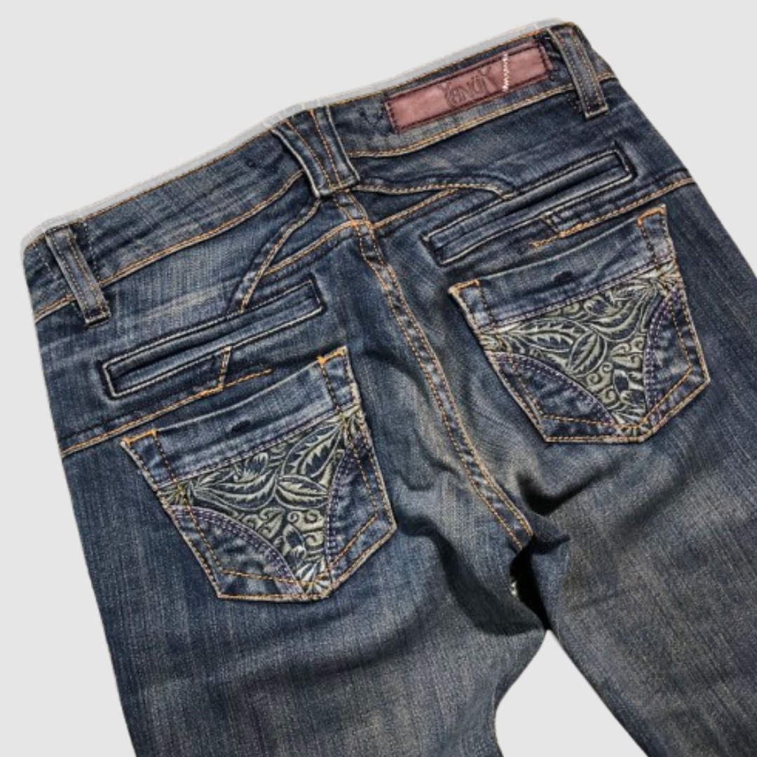 【美品】YANUK ヤヌーク フレアデニム 23サイズ 日本製 細身 楽天市場】ヤヌーク YANUK ワイドフレア デニム パンツ Wide